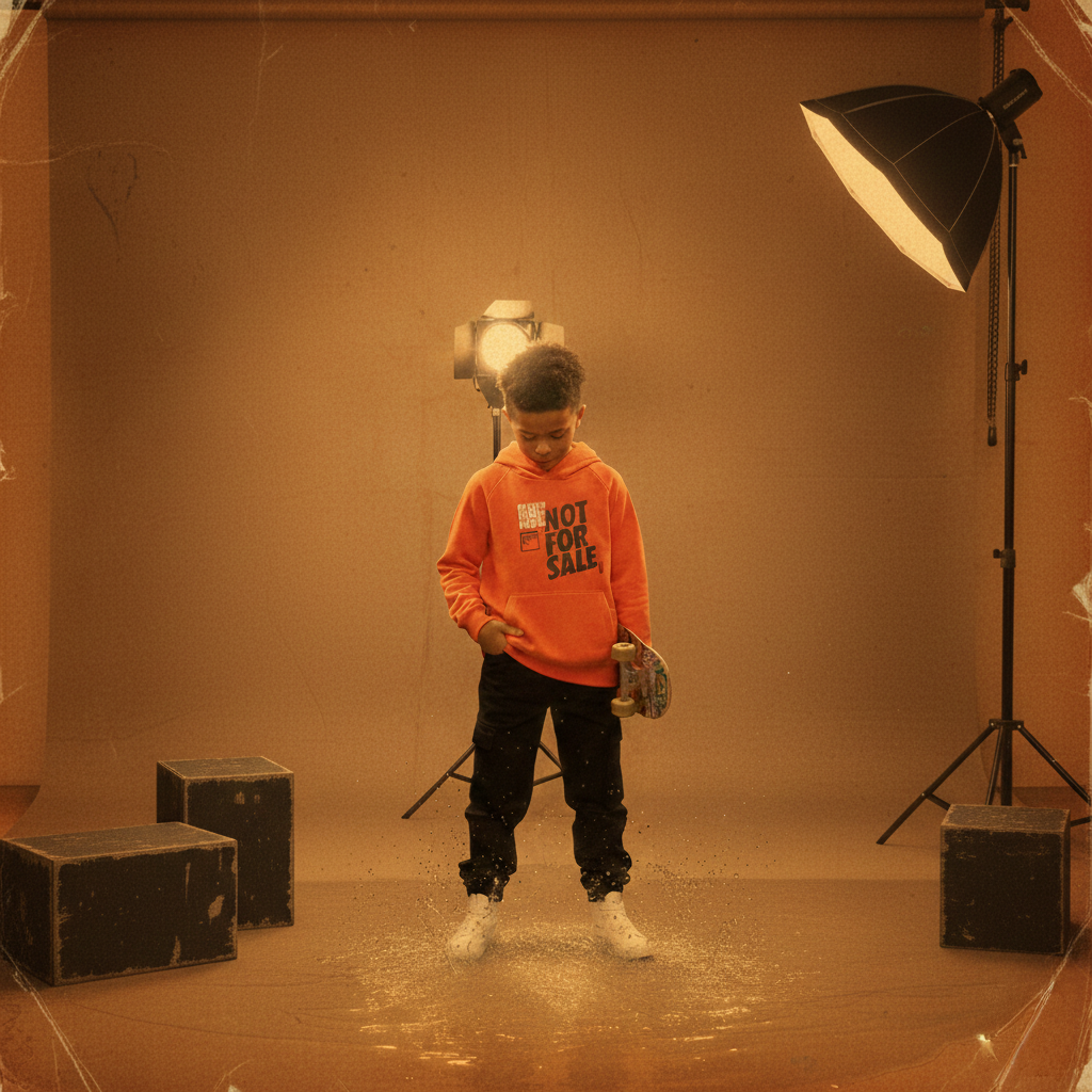 Kids Fam Collage Eco hoodie