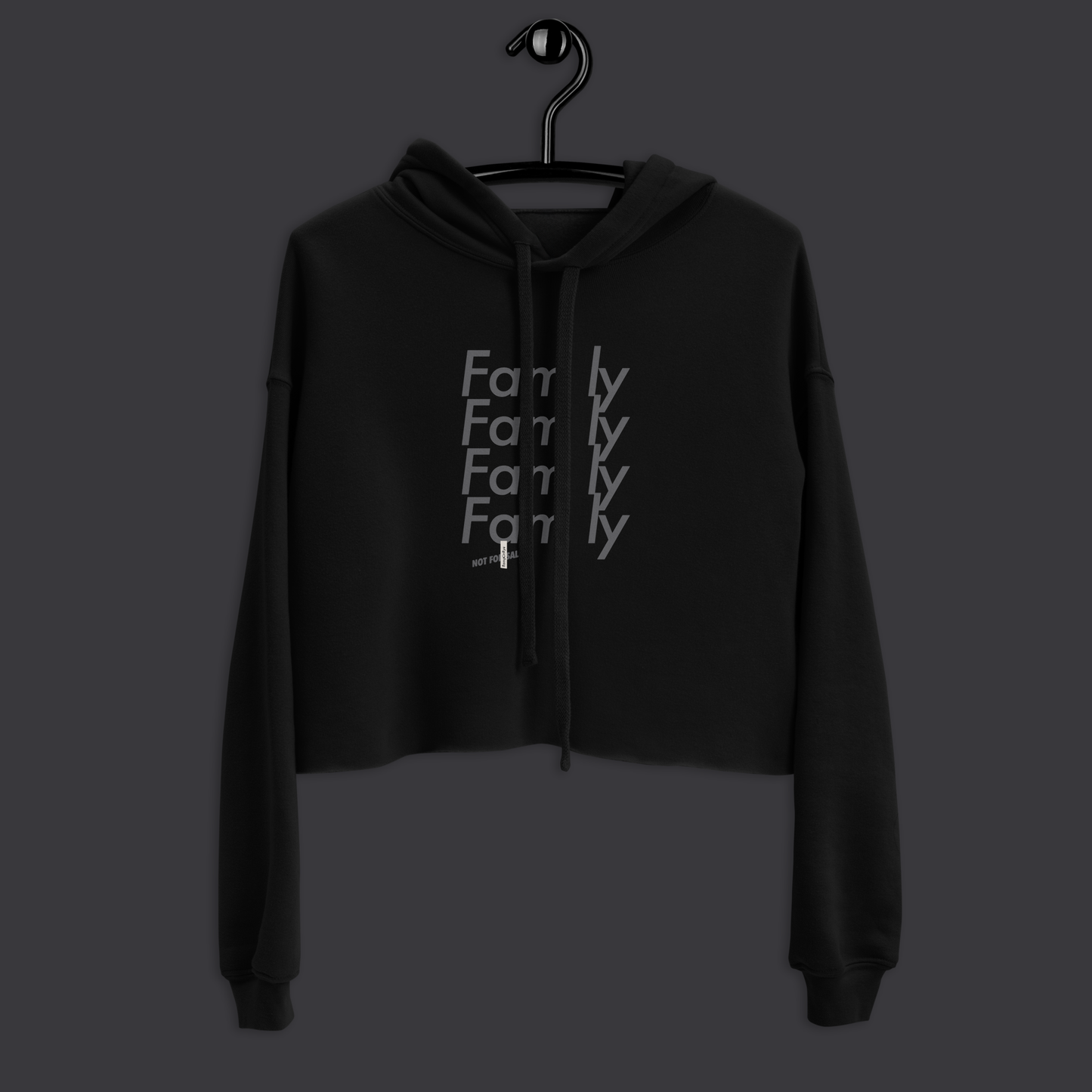 Fam'ly Four Crop Hoodie