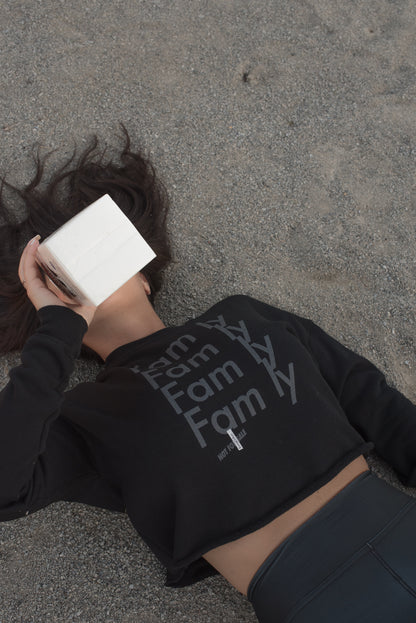 Fam'ly Four Crop Hoodie