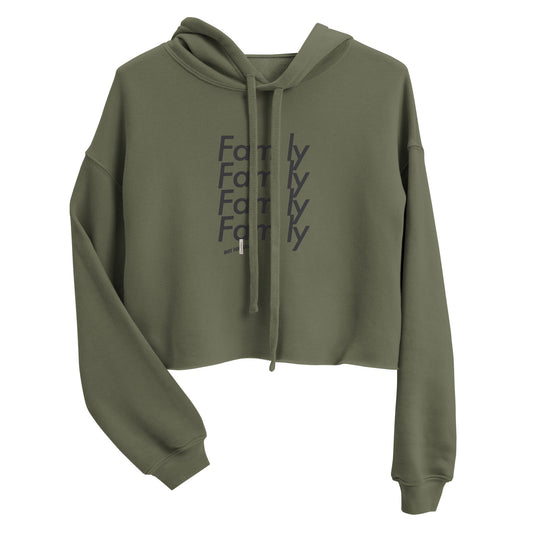 Fam'ly Four Crop Hoodie