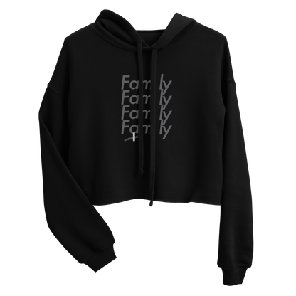 Fam'ly Four Crop Hoodie
