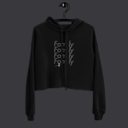 Fam'ly Four Crop Hoodie