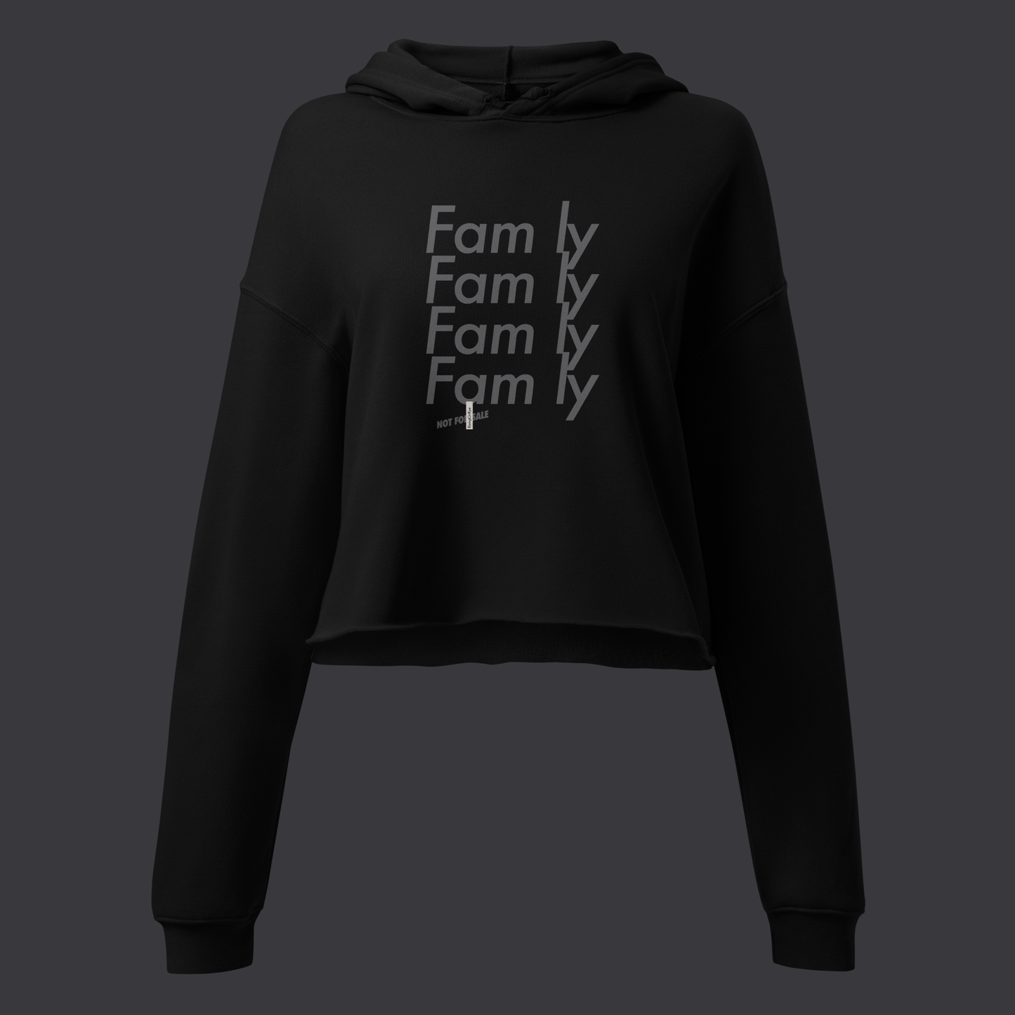 Fam'ly Four Crop Hoodie