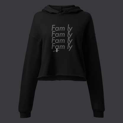 Fam'ly Four Crop Hoodie